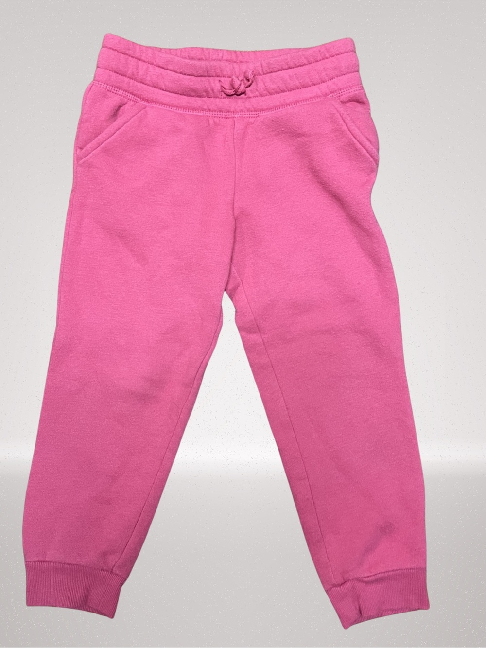 Jumping Beans Girls Pink Fleece Jogger Sweatpants Size 4 Pockets